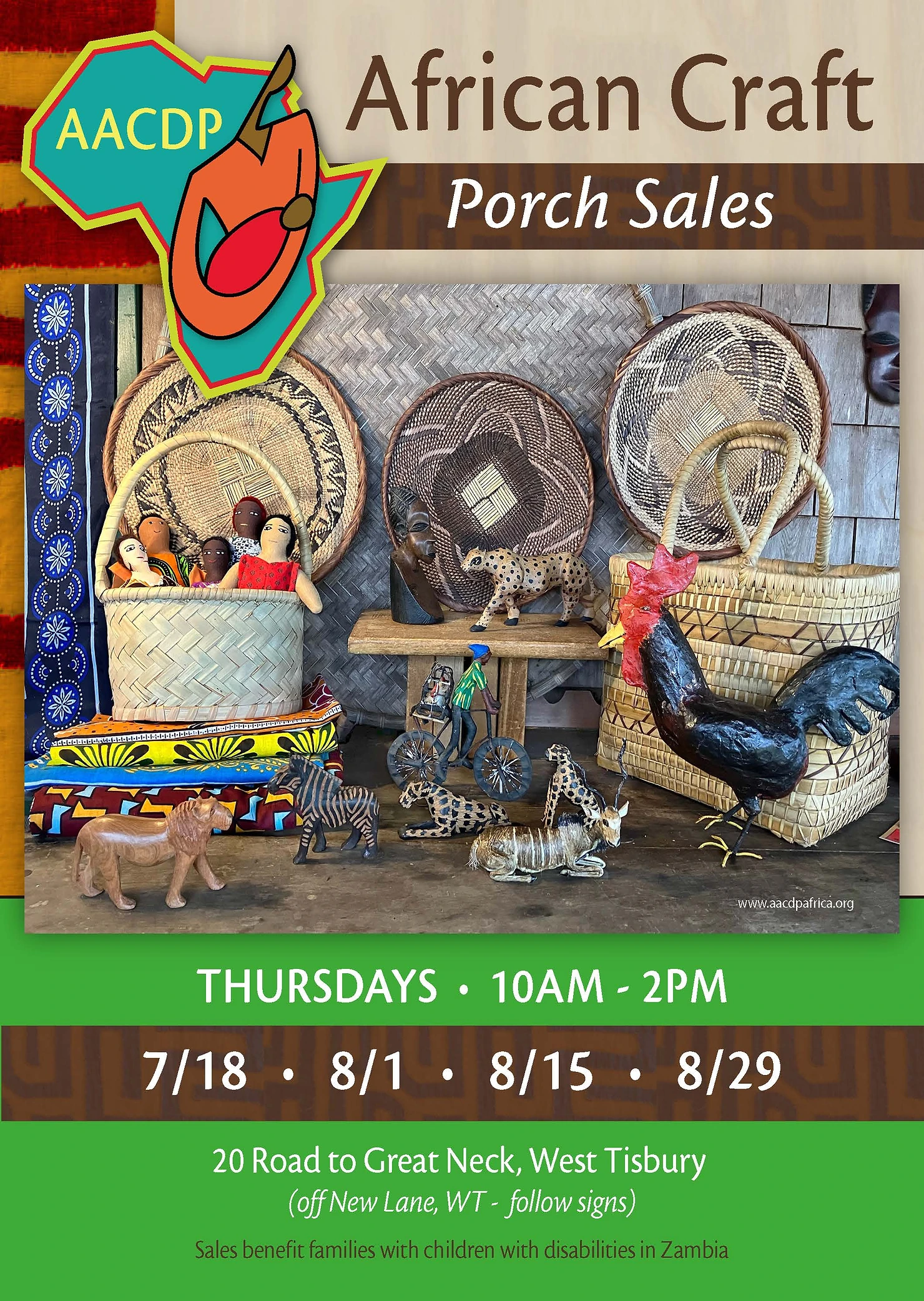 African Crafts Summer Porch Sales