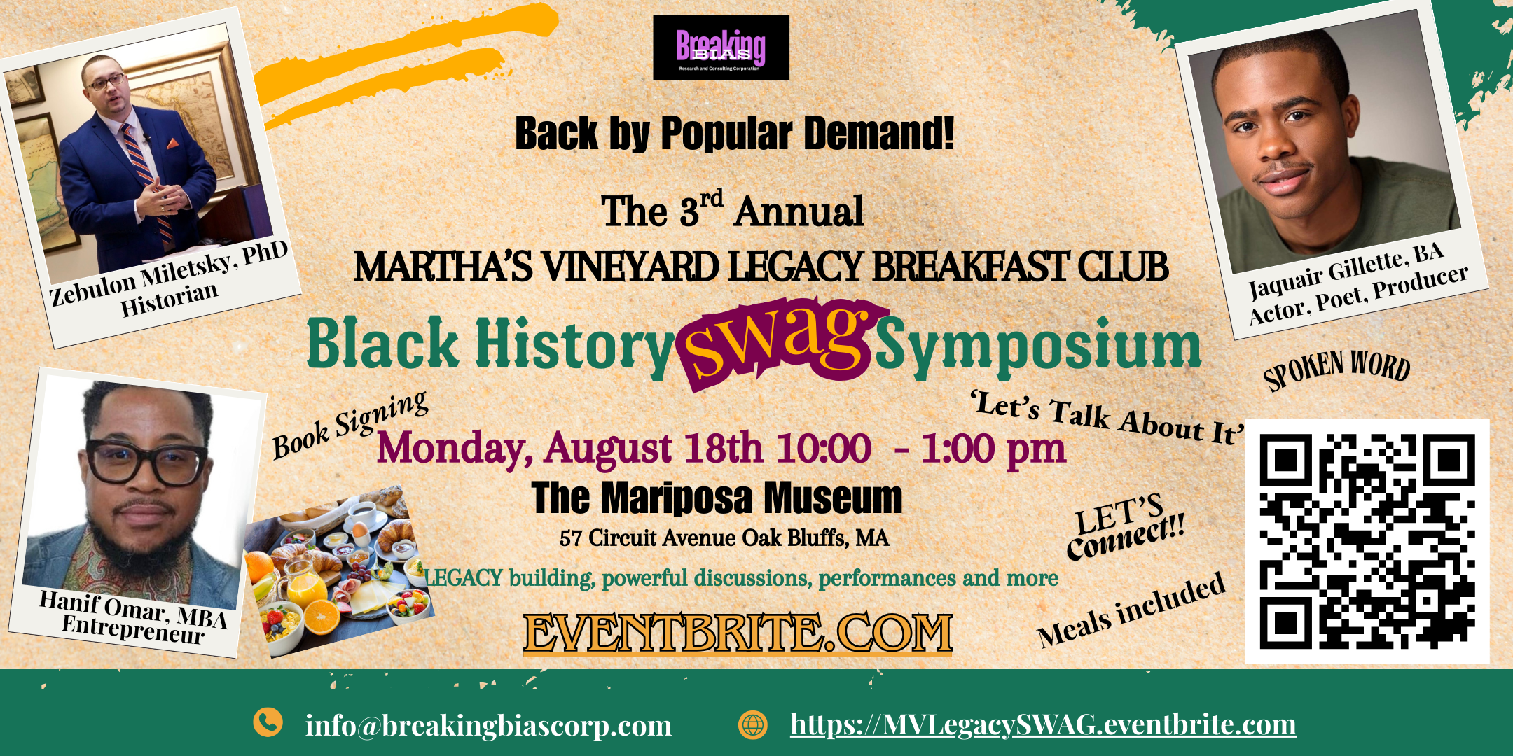 The Martha's Vineyard Legacy Breakfast Club Black History SWAG Symposium